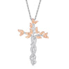 Cross tree Pendant Necklace Female Electroplated Clavicle Chain