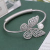 Shining pearl butterfly bracelet