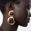 BOLD GEM GLAMOUR EARRING