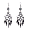 Ethnic style alloy crystal earrings women long