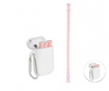 Silicone drink folding straw