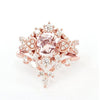 Fashion Ladies Creative Rose Gold Three Piece Ring