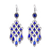 Ethnic style alloy crystal earrings women long