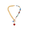Korean Style Colorful Chain Popular Clavicle Chain Pendant Necklace