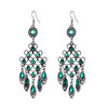 Ethnic style alloy crystal earrings women long