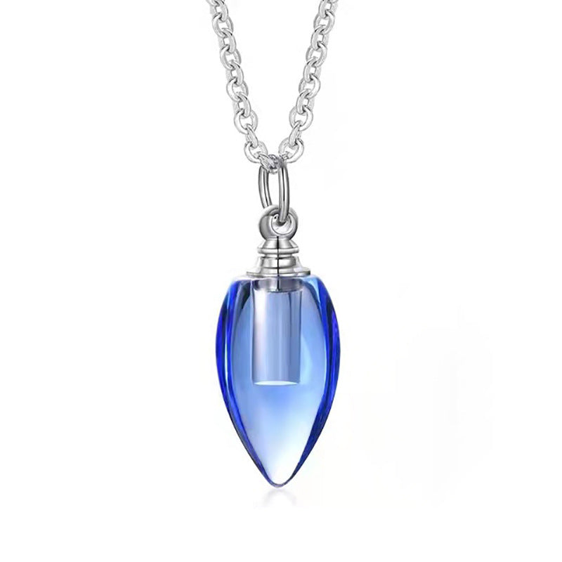 Women's Fashion Crystal Petal Pendant