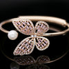 Shining pearl butterfly bracelet