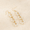 Jewelry Simple Style Pearl Flower Tassel Earrings