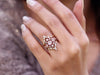 Fashion Ladies Creative Rose Gold Three Piece Ring