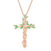 Cross tree Pendant Necklace Female Electroplated Clavicle Chain